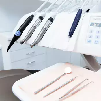 dental tools displayed in dental office