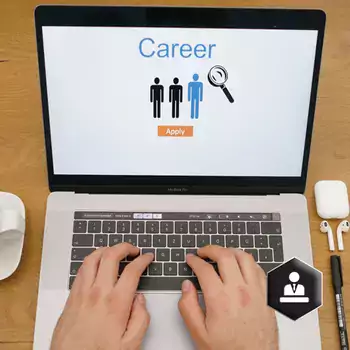 Open Laptop looking for careers