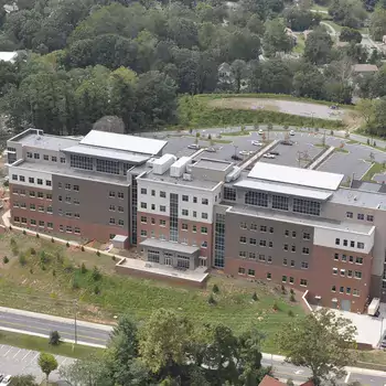 Aerial view of A-B Tech Building