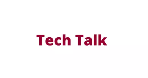Tech Talk text