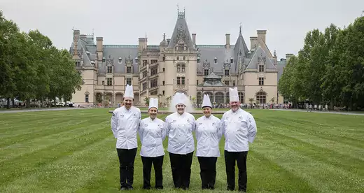 A-B Tech Culinary Team on the Biltmore House Lawn