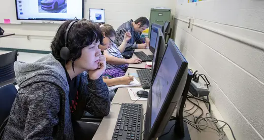 SOAR student at a computer