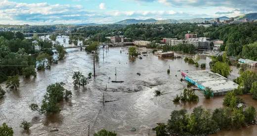 Asheville flooding during Helene