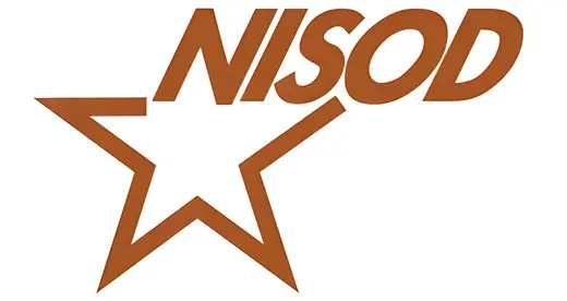 The letters NISOD and a star