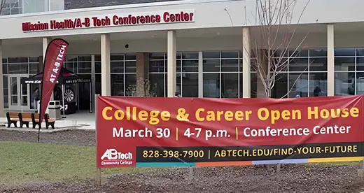 Exterior shot of Find Your Future Open House