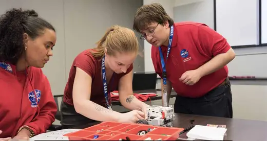 Christian Donaldson building a Mars Rover