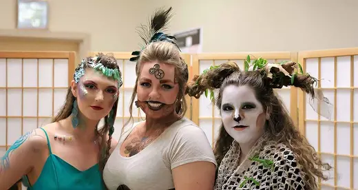 Cosmetology students models