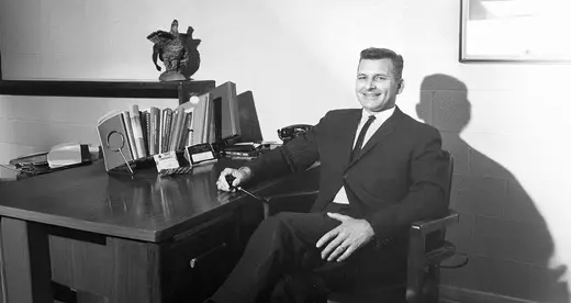 Harvey Haynes in his office in the 1960s