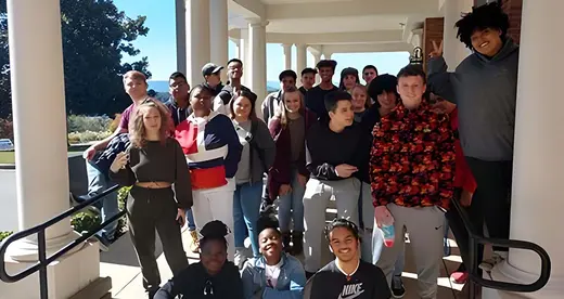 High school students touring Culinary