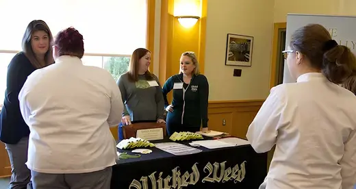 Wicked Weed Brewing table