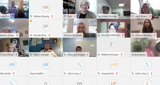 Screen shot of Eaton Zoom conference