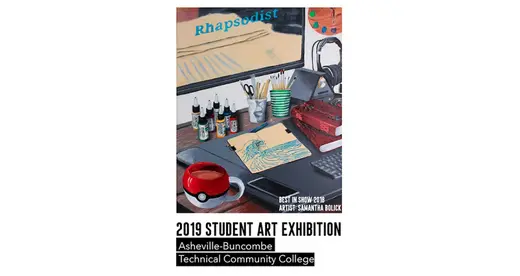 Drawing of desk by Samantha Bolick