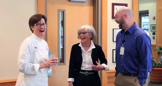 Group of chefs laughing