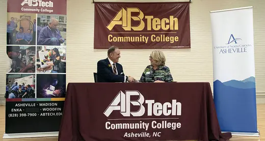 UNC Asheville, A-B Tech Renew Partnership - News Featured