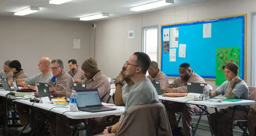 A classroom at Nash Correctional Institution. Ben Humphries/EdNC