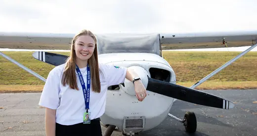 The Sky’s the Limit for A-B Tech Aviation Alumnus Taylor Rice - News Featured