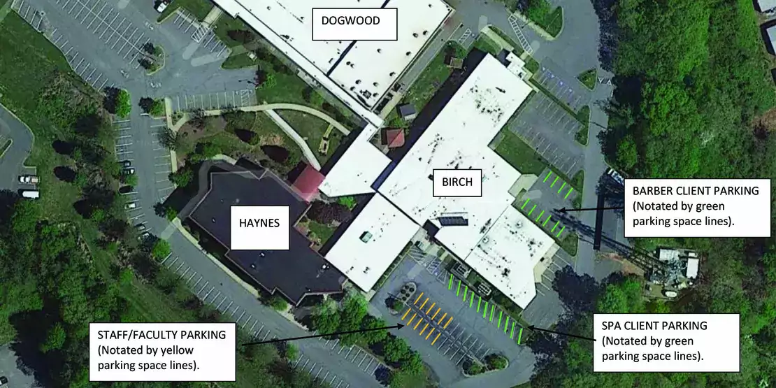 Aerial map of Birch building