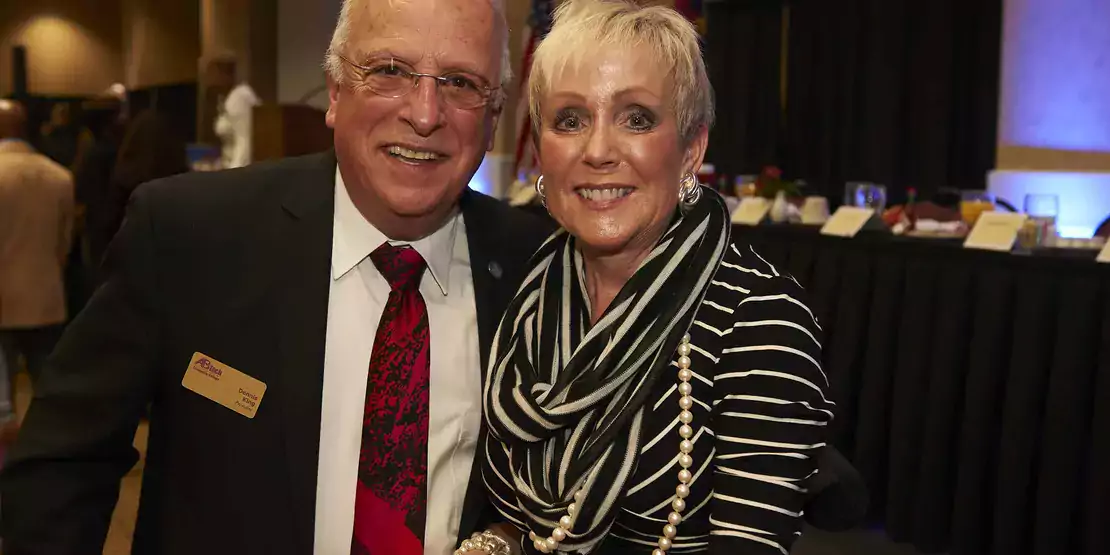 President Emeritus Dennis King and NCCCS Board Member Mary Ann Rice