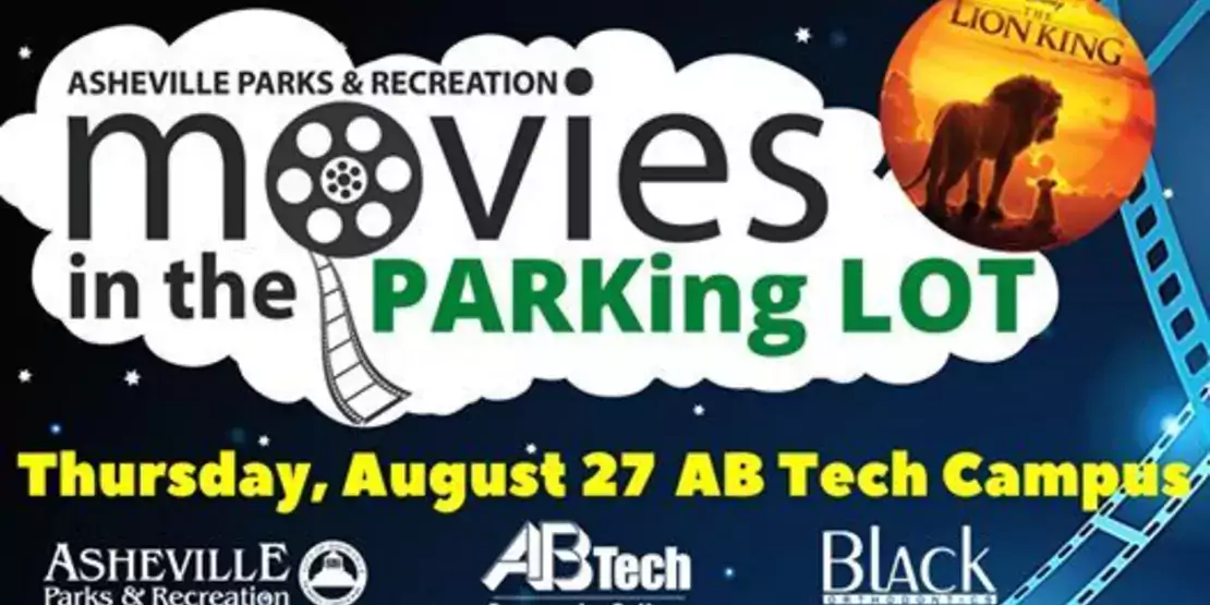 Text reading Movies in the parking lot