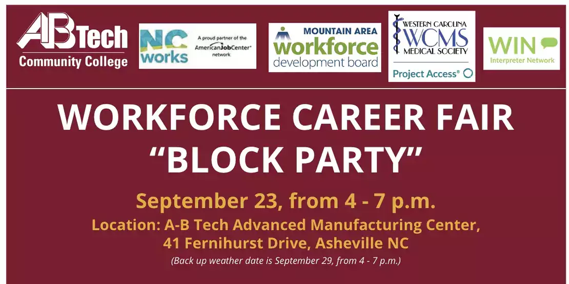 Workforce Career Fair Block Party Asheville-buncombe Technical Community College