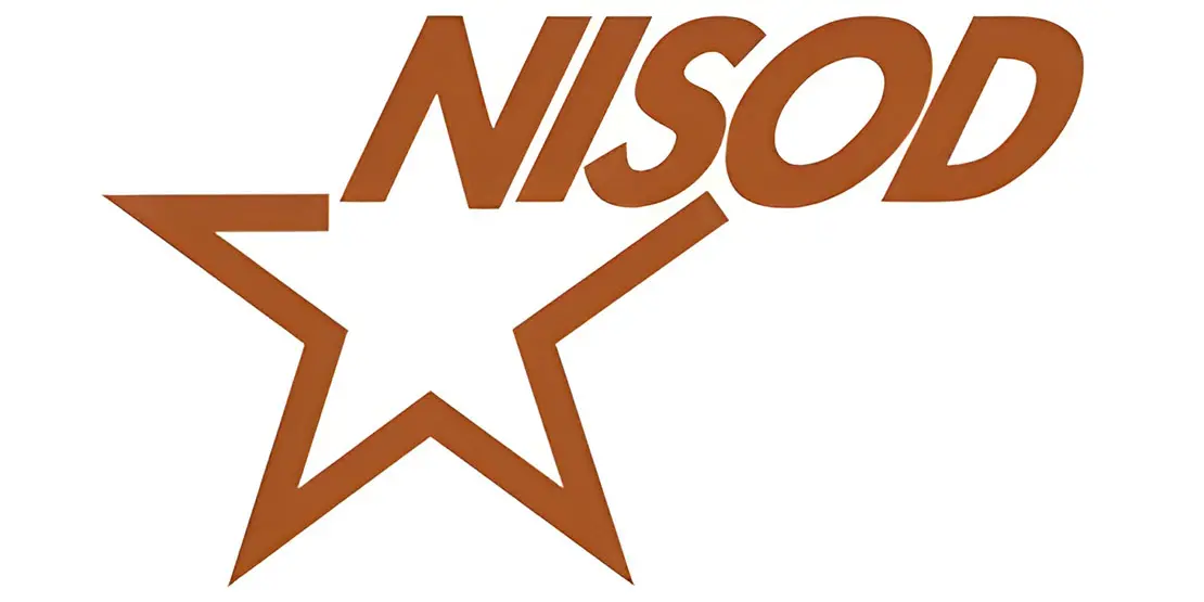 The letters NISOD and a star