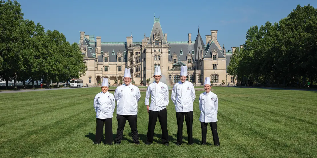 2025 student culinary team at Biltmore