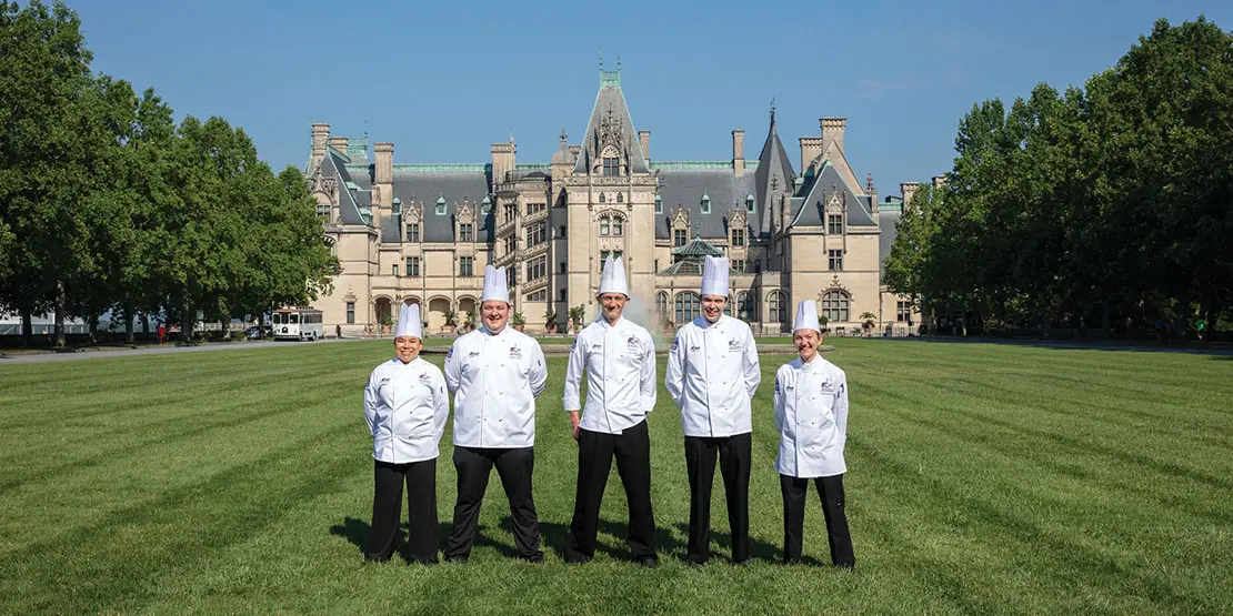 2025 student culinary team at Biltmore