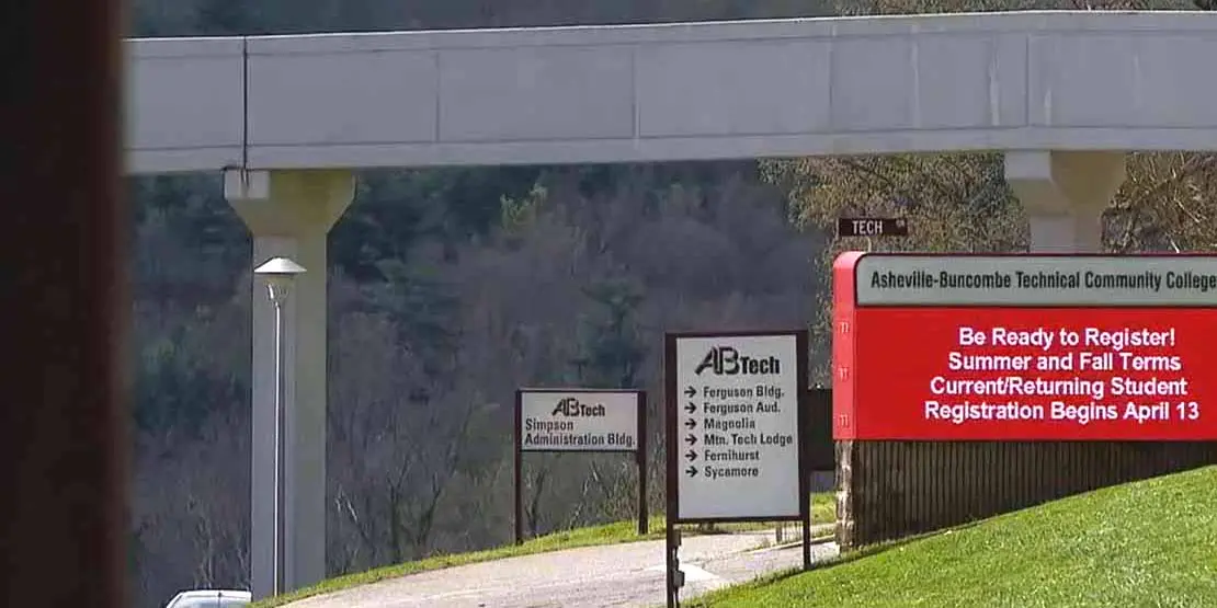 Pedestrian bridge and electronic sign