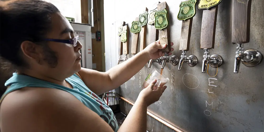 Kay Gonzalez Assistant Brewer, Oklawaha Brewing