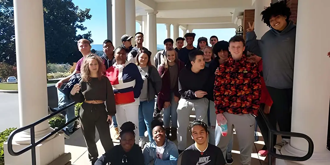 High school students touring Culinary