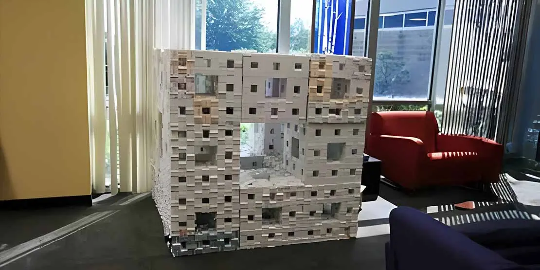 Menger Sponge Completed at Level 3 - News Featured