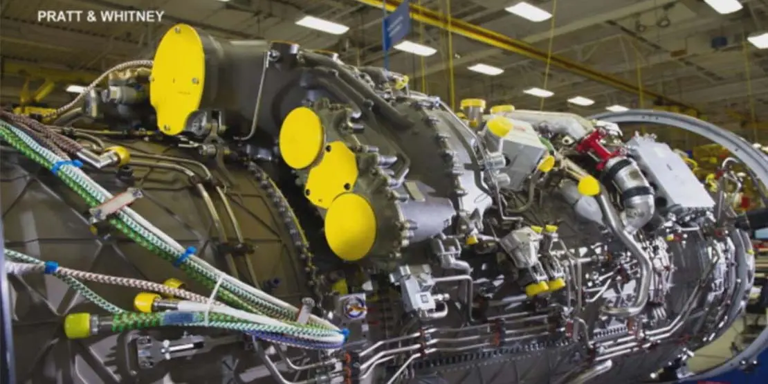 A large aerospace engine