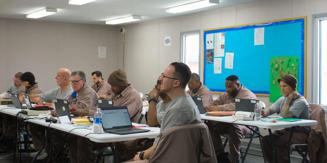 A classroom at Nash Correctional Institution. Ben Humphries/EdNC