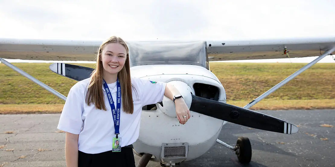 The Sky’s the Limit for A-B Tech Aviation Alumnus Taylor Rice - News Featured