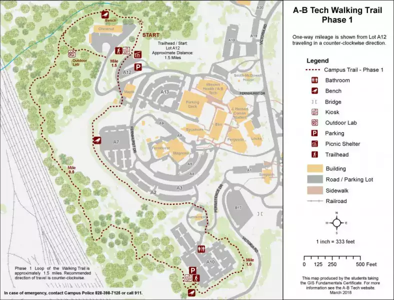 A-B Trek Hiking Trail Map Phase-1