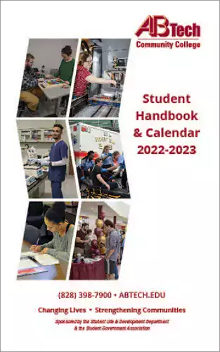 2022-2023 A-B Tech Student Handbook Cover