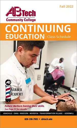 2022 Fall A-B Tech Continuing Education Class Schedule Cover