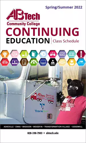 2022 Spring/Summer A-B Tech Continuing Education Class Schedule Cover