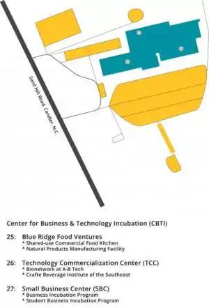 Overview map of the A-B Tech Enka