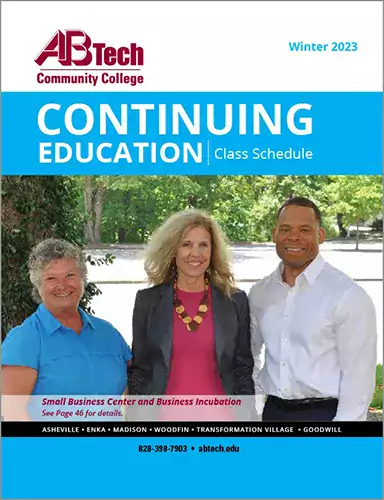 2023 Winter A-B Tech Continuing Education Class Schedule Cover