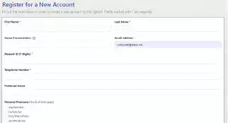 How to Register for a Writing Center Account Screenshot 3