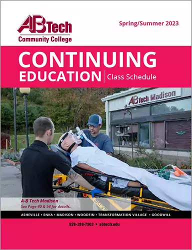 2023 Spring/Summer A-B Tech Continuing Education Class Schedule Cover