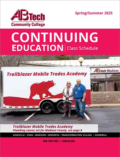 2025 Spring/Summer A-B Tech Continuing Education Class Schedule Cover