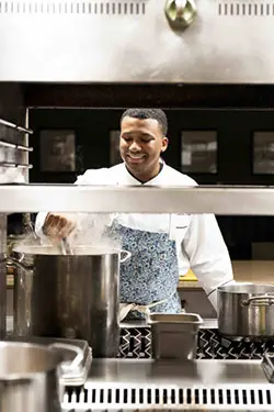 Chef Josh Waters at Givens Estates, where he serves as executive chef and overseas four restaurants.