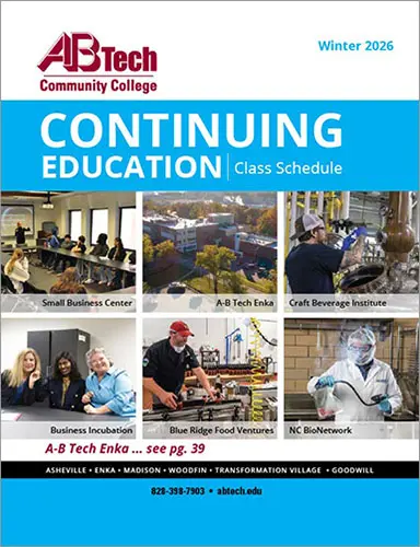 2026 Winter A-B Tech Continuing Education Class Schedule - Cover
