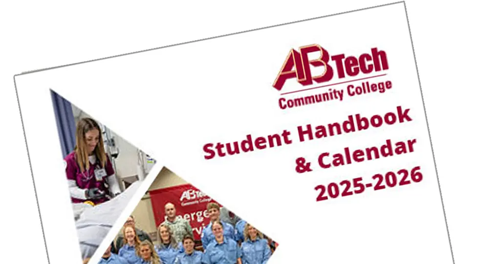 A-B Tech Student Handbook Cover Slanted