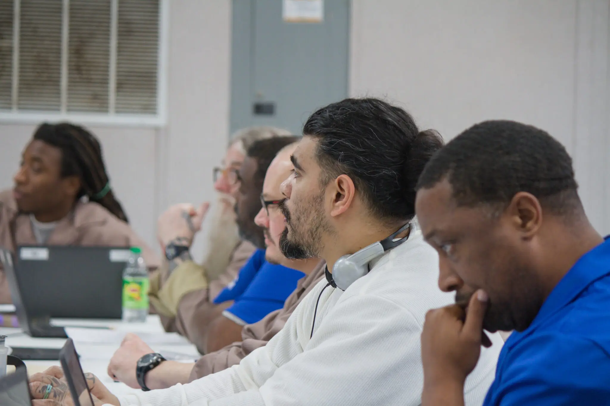 Students during class at Nash Correctional Institution. Ben Humphries/EdNC