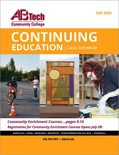 2026 Fall A-B Tech Continuing Education Schedule Cover
