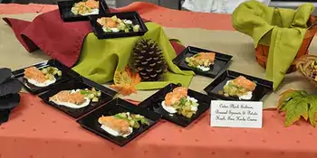 Food on a table at Autumn In Asheville