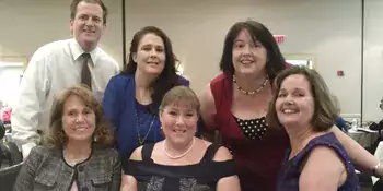 Five woman and one man in a PBL group photo